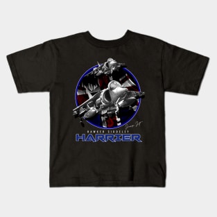 Harrier Jump Jet Royal Air Force Fighterjet Kids T-Shirt